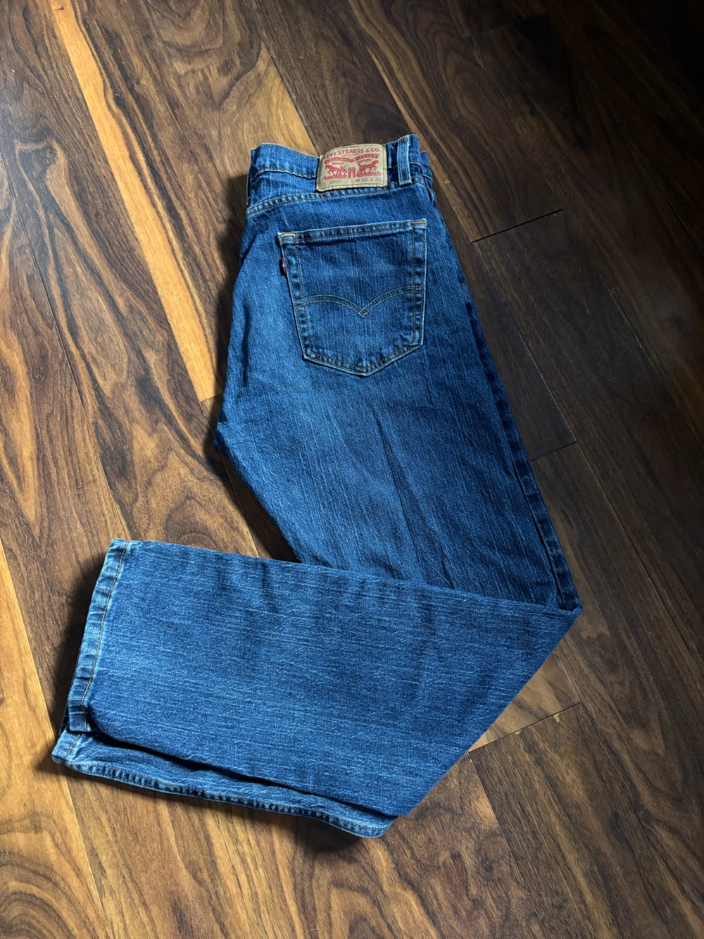 Levi's Men's Dark Blue Straight-Leg Jeans